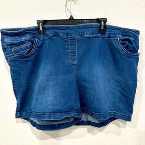 Westbound Woman Blue Jean Shorts, 24W.